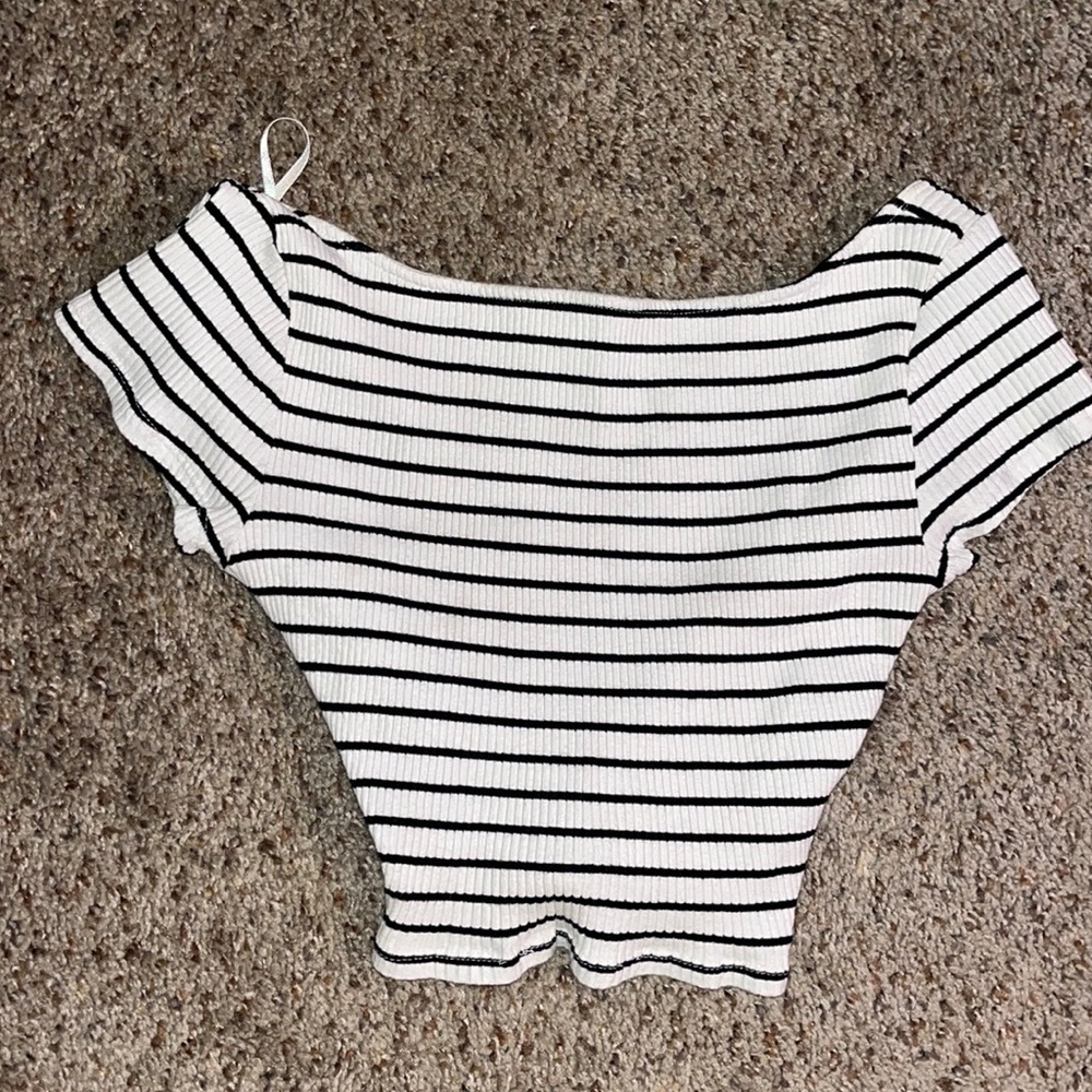 Forever 21 striped cropped top